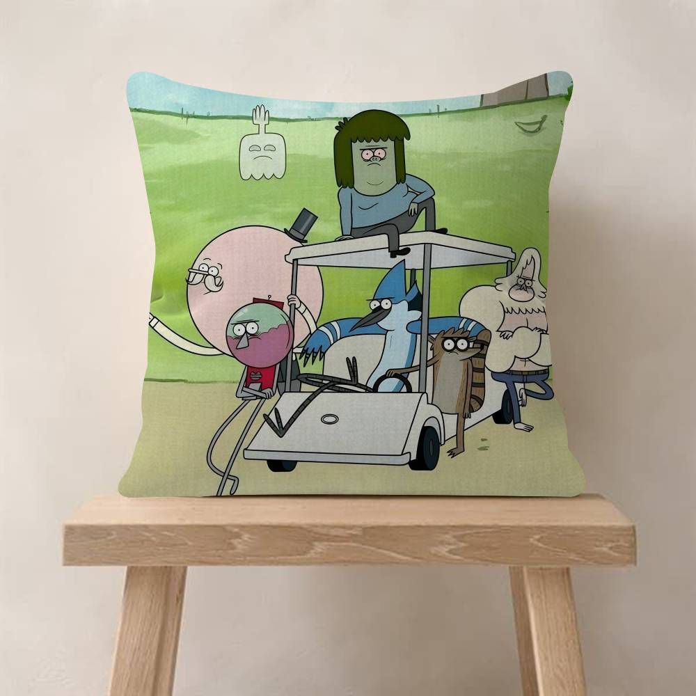 pc Regular Show Pillow Anime Pillow Sofa Bed Head Pillow Cover Cushion Cover Fashion