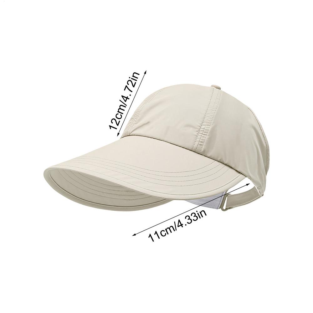 

Sun Hat with Wide Brim UV Protection Adjustable Breathable Sunhat Sun Protection Anti-UV Peaked Cap Outdoor Sunshade бежевий