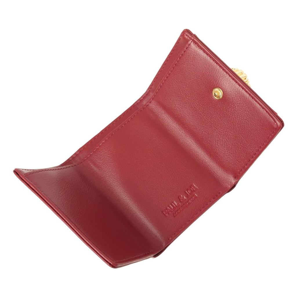 Paul Joe Accessories Wallet with Cat Green & PJA-W1173 Tri-fold Brooch, Women's,