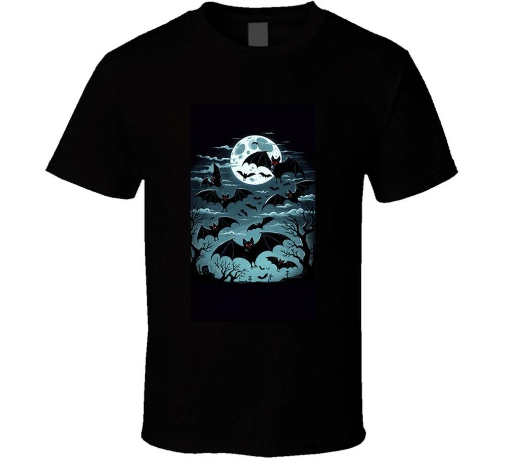 scary halloween bats in clipart form T Shirt 3XL