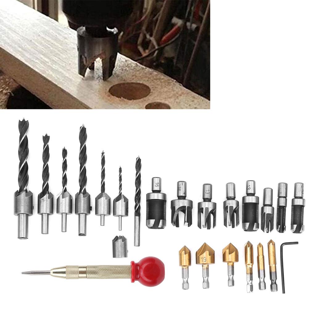Woodworking Drilling Bit Chamfer Hole Countersink Drill Tools Industrial Supplies