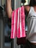SHENG CHUN Watercolor Stripe Towel, Blue Navy Pink Gray, Soft Microfiber Absorbent for Beach, Pool, Gym & Vacation