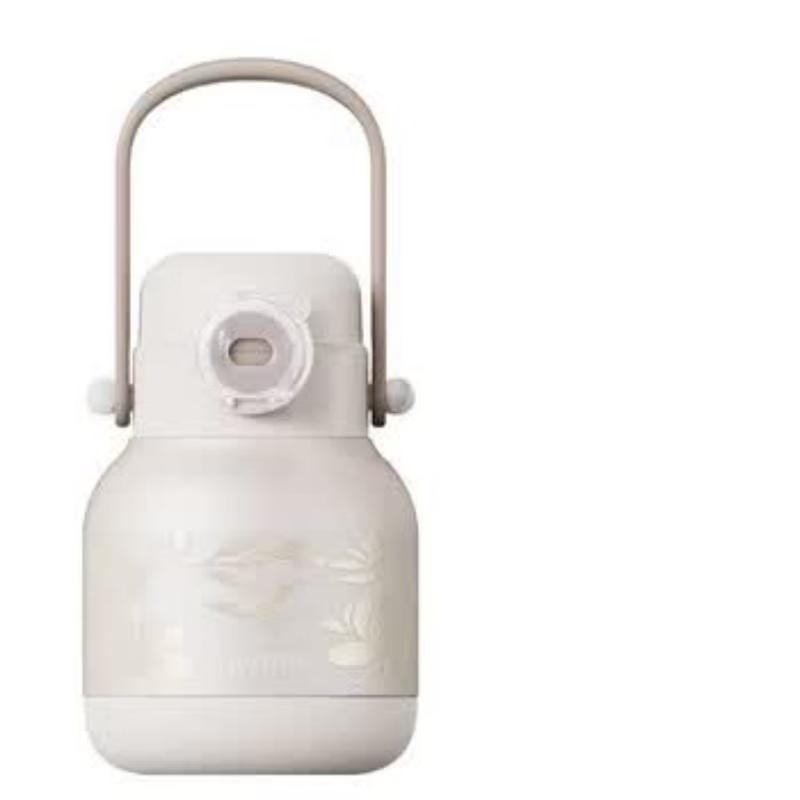 HAERS Термокружка с вышивкой Shadow, двойной стенкой, из нержавеющей стали 316L