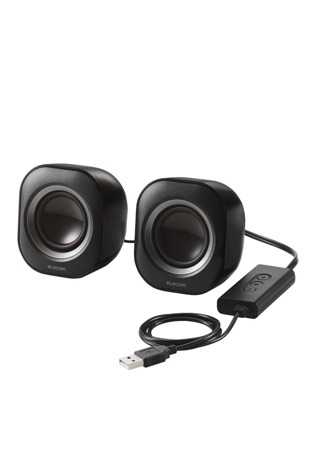 

ELECOM USB Volume Mute Max Output Black Speaker, Powered, Control, Function, 4.4W, USB-A Connection, Compact, MS-P08USB3BK чорний