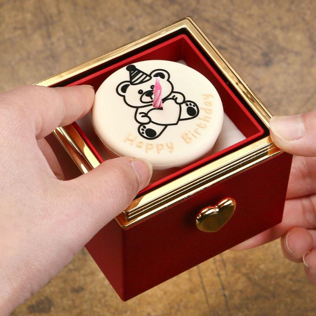 Elegant Rotating Ring Box for Proposals and Surprises Candle Holder Ring Case Elegant Jewelry Presentation Case