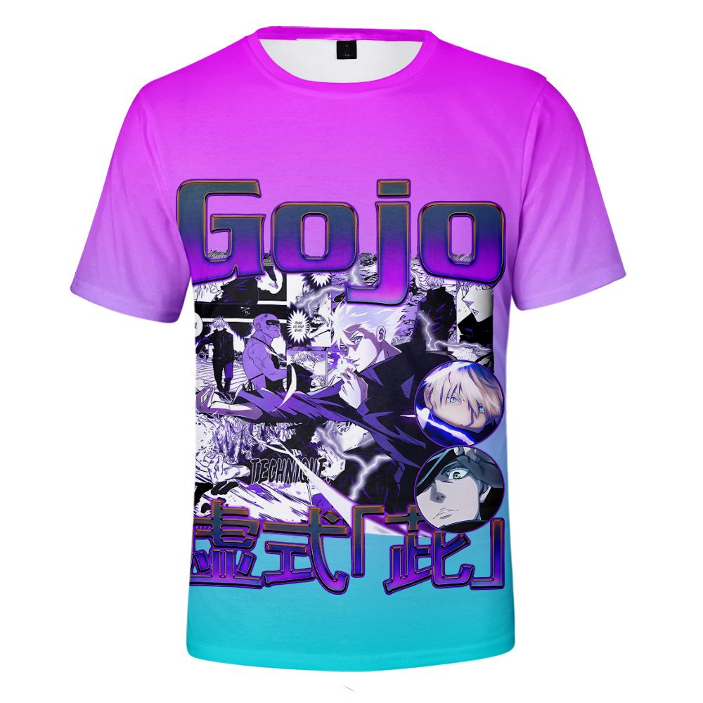 Jujutsu Kaisen Anime Tshirt Summer Short Sleeve Tee Shirt Cartoon T Shirt Fitness Tops