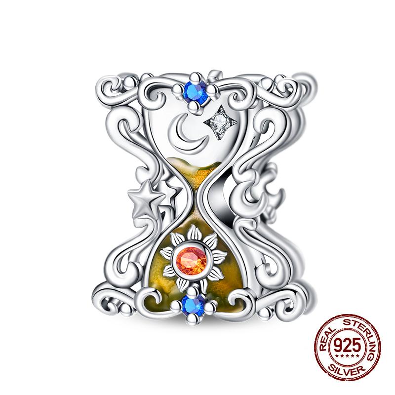 100% 925 Silver Tarot Collection Pendant DIY Hourglass Beads Fit Pandach Original Bracelet Women Jewelry Birthday Gift