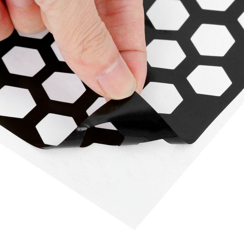 Car Rear Tail Light Cover Black/White Honeycomb Sticker Tail-lamp Decal Accessories