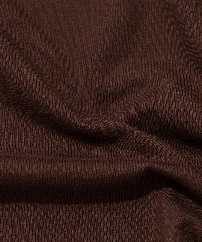 Wogseuaenko Layered Washed Short Sleeve T-Shirt (Brown)
