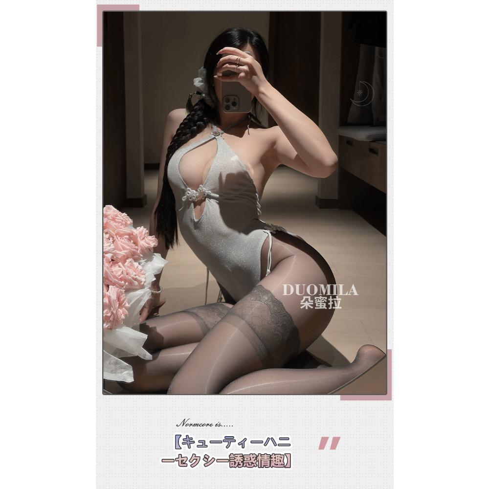 Domila's New National Style Naked Buttocks Open Crotch Free Onesie Sexy Underwear Sexy Pure Desire Suit F279