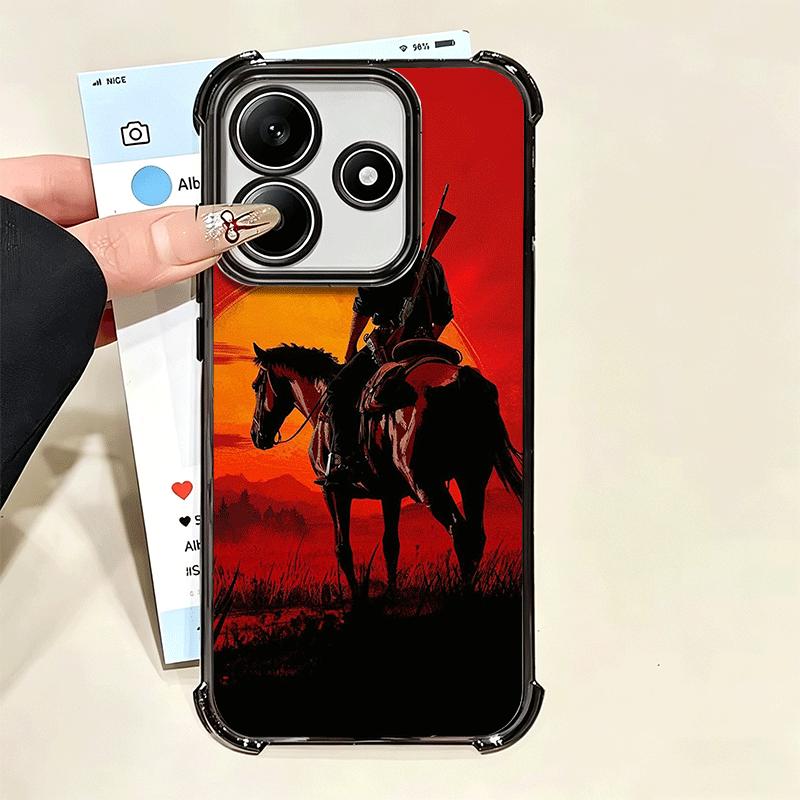 Red Dead R-Redemption Plating Phone Case For Xiaomi Poco X5 X6 X7 X8 Pro Max F8 Ultra F7 M8 M7 M5S Redmi 15C 15 14C 13C 13 X3 12