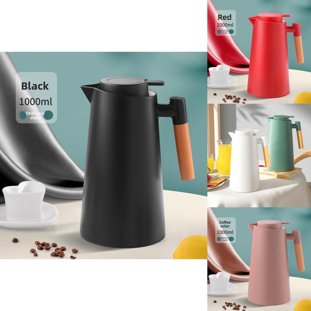 Large Capacity Insulated Water Bottle With Glass Inner For Home Use And Hot Beverage Storage