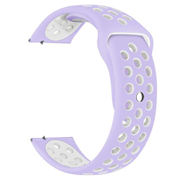 Pasek Beline Watch 20Mm Sport Silicone Fioletowo-Biały