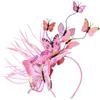 Boho for Butterfly Headband for Butterfly Wings Headwear Novelty for Butterfly Hair Band Halloween Wedding Headpiece Par