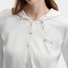 FILA Original Simple Fashion Classic Retro Sports Casual Versatile Comfortable Slim Short Hooded Knit Jacket Women jackets F11W629502FWT