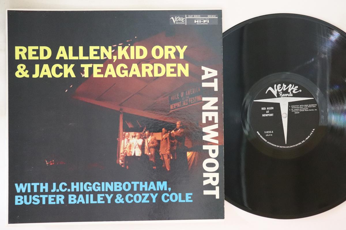 

LP Record RED ALLEN, KID ORY, JACK TEAGARDEN - At Newport V8233 VERVE US Jazz Used