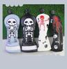 Skull Embroidered Golf Wood Headcover with Rotating Number Tag (1/3/5/UT)