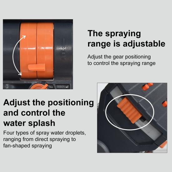 Irrigatore da giardino 16 fori Irrigatore ad acqua con picchetto da terra