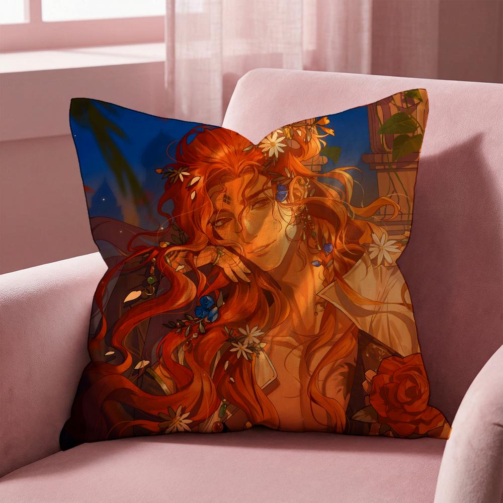Sultan's Game Cushion Cover Multi-Scene Pillow Cover for Home & Car - Reversible, Soft & Durable for Daily Use
