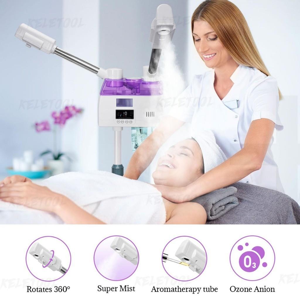 Facial Steamer Beauty Spray Home Spa Ozone Steaming Ion Sparyer Skin Moisturizing Absorption Hot Cold Spray Machine