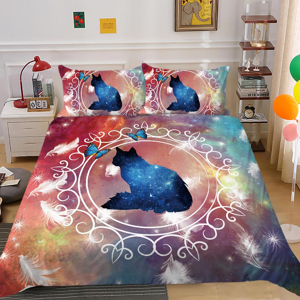 3D Printing Bedding Single Double Bed Full Size Pillowcase and Quilt Cover 2/3 Pieces of Microfiber Insect Printing Comfortable Home Decoration