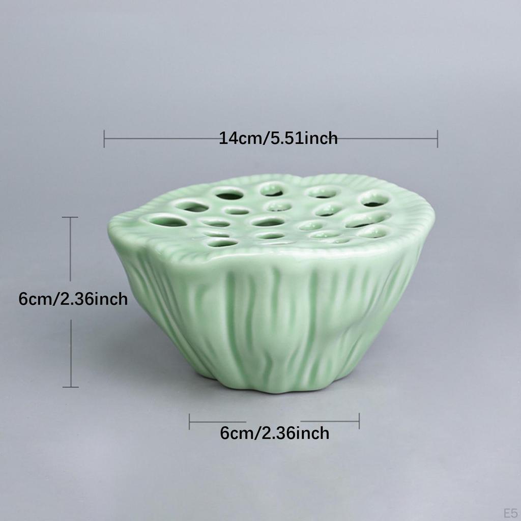 Arrangement of Flower Flowers Creative Floral Holder, Stable Ceramic Pot for Living Room,