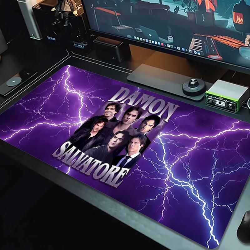 Damon Salvatore Color Mouse Pad Large Gaming Table Cushion Non-slip Laptop Tablet Big Mousepad XXL Mat Mini PC Playmat With Lock edge