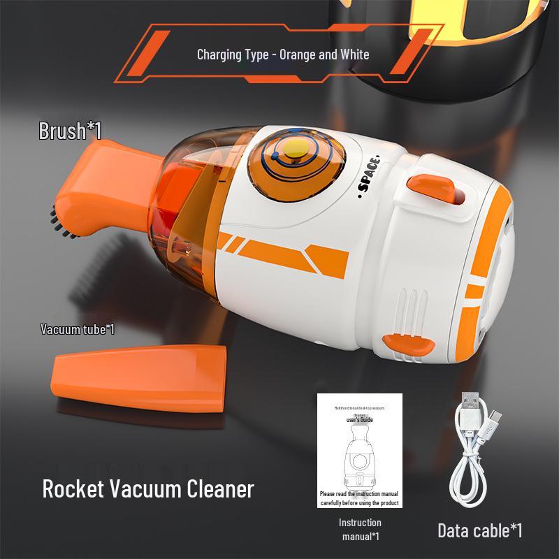 Portable USB-Charged Cartoon Mini Desktop Vacuum Cleaner