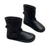 The New Women's Shoes Are Fashionable Round-toed, Short-top, Belt-buckle Skinny Boots and Soft Leather Boots