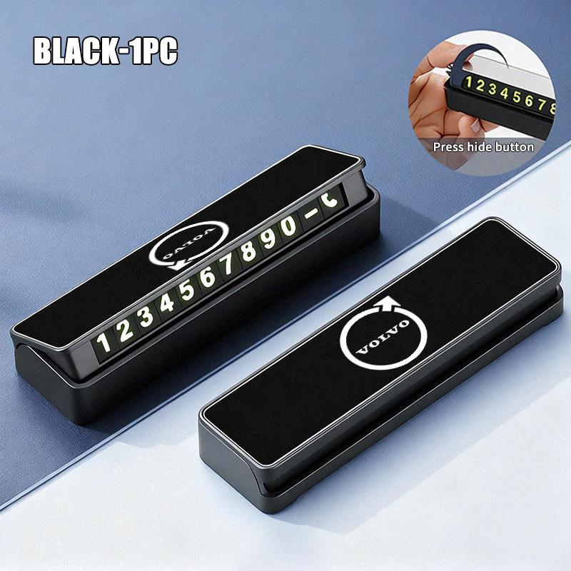 For Volvo Metal Car Roller Adjustable Parking Sign Temporary Parking Card XC90 XC60 C30 S60 C70 XC40 V40 XC70 V70 V60 S80 S90 CT9