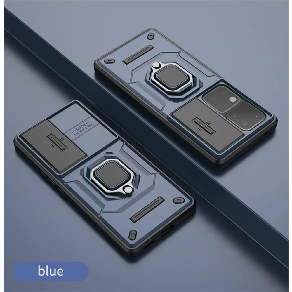 Armor Shockproof Case for Vivo V30 Pro Protective Cover Ring Magnetic Car Holder Business Full Protection Cover