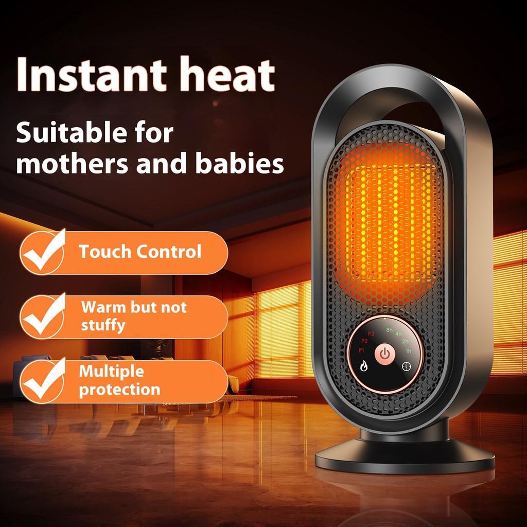Quick Heating Heater, Household Energy-saving Touch Small High-power Heater Desktop Heater