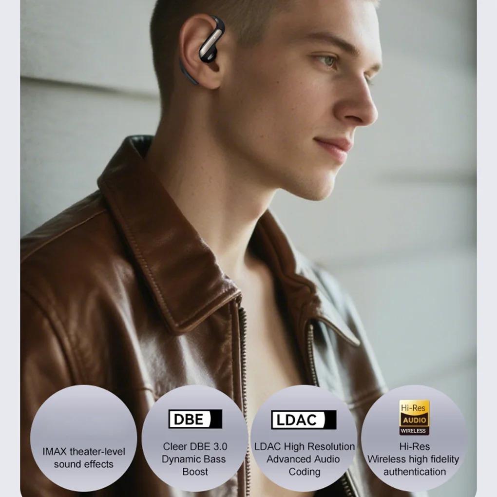 YJ55 Smart Bluetooth Headphones Open Semi-in-ear Air Conduction True Wireless Sports Long-lasting Bluetooth Headphones NEW 2025