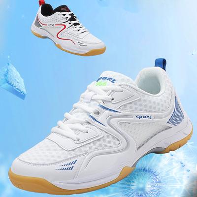 Sapatos de badminton de verão para homens/mulheres, malha respirável, ultraleve, sapatos de tênis de golfe, tênis de mesa masculino