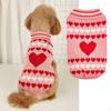 Adorable Valentine's Day Pet Sweaters - Stylish Knitwear for Furry Friends