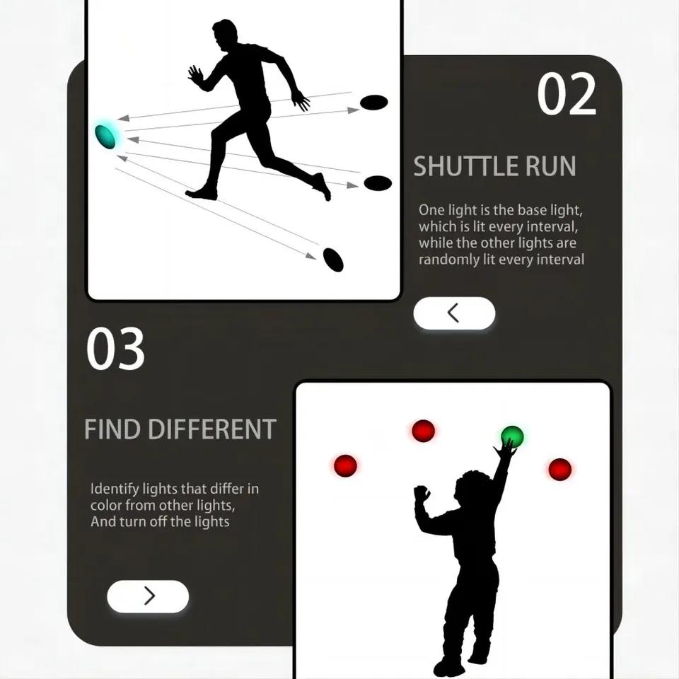 Response Agility Training Light, Children's Physical Fitness Training, Remote Control To Control Light Operation