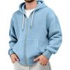 Men'S Casual Zipper Long Sleeved Sweatshirt Fashionable Cardigan Jacket
