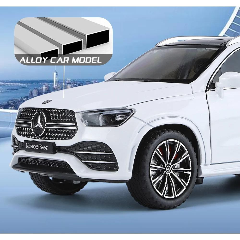1/24 Benz GLE350 GLE SUV Legeringsmodellbil Leketøy Støpte Metallstøping Lyd og Lys Billeker for Barn Kjøretøy