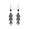 Chinese Alloy Oil Drop Tassel Earrings - Retro Cold Style for Women