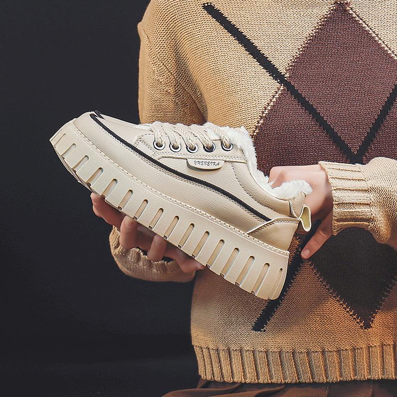 

Cotton shoes winter velvet women s shoes versatile platform casual sports dad shoes warm shoes in tide 1 38 хаки