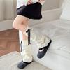 Y2K Lace Up Leg Warmers Sweet Ballet Women's Plush Stockings Fashion Knit Banding Leggings  Winter