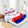 Four-Piece Mattress Independent Day Red and Blue Digital Printing Mattress Protective Cover Bedding