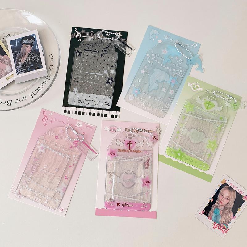 Kpop Pocard Holder Y2K Po Card Holder Kpop Charm Holders Kawaii Po Card Id Bus Card Holders