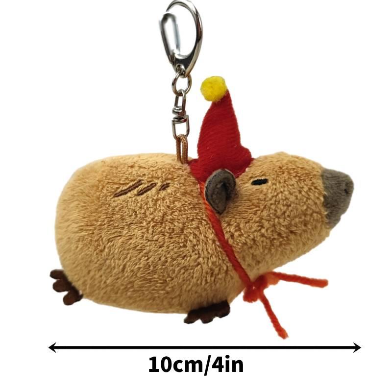 

Cute Animal Stuffed Toy Backpack Charm Short Plush Customizable Design
