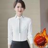 Maglia Base Donna in Velluto Ispessito - Calda a Manica Lunga per Abbigliamento Professionale Autunno/Inverno