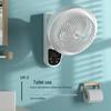 Wall-Mounted Punch-Free Air Circulator Fan for Kitchen & Bathroom