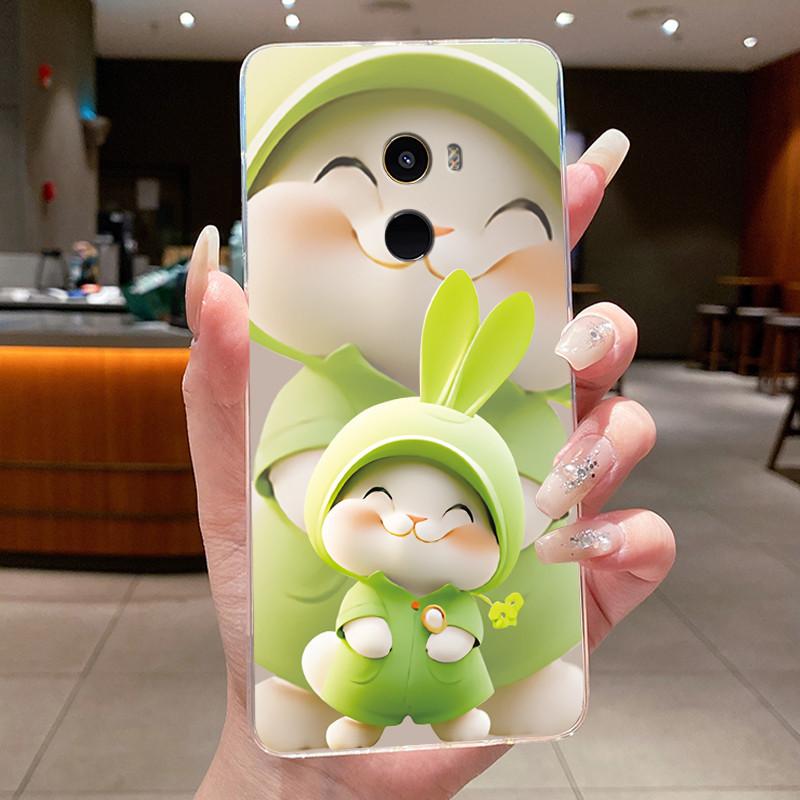 Classic Unique Bright Shockproof Soft Phone Case For Xiaomi Mix 2 Sunlight Moonlight Pattern Cover TPU Transparent Casing
