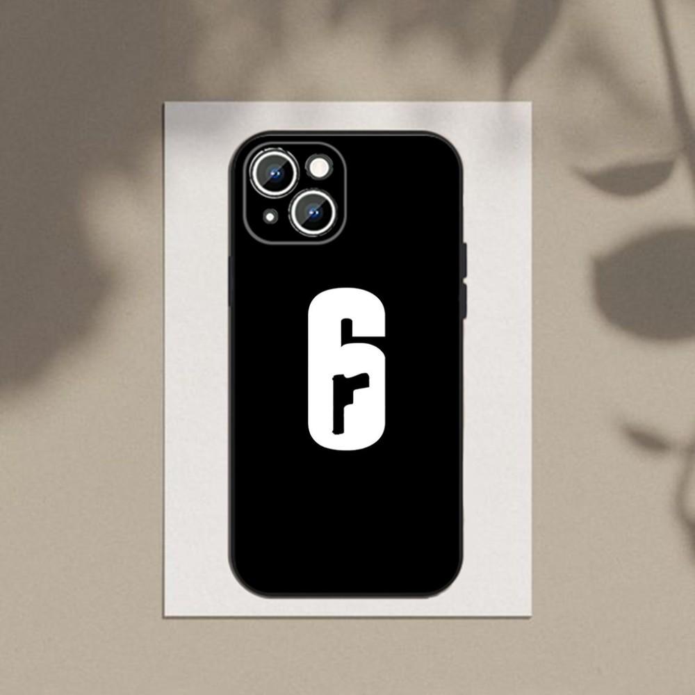 Game Rainbow S-Six S-Siege  Phone Case For Apple iPhone 15,14,13,12,11,XS,XR,X,8,7,Pro,Max,Plus,mini Silicone Black Cover