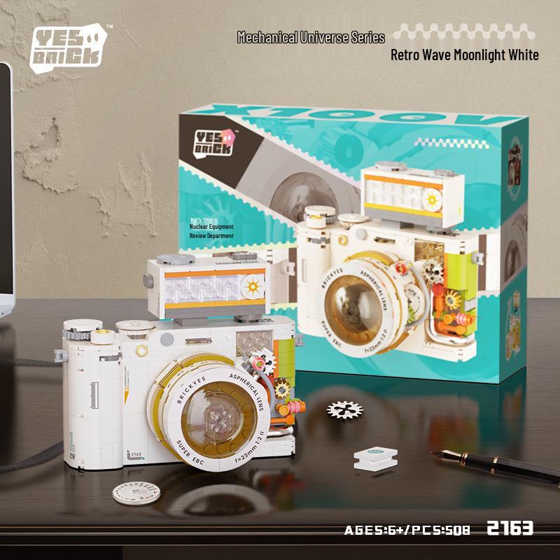 Zhegao Creative Camera Polaroid Model Building Blocks - DIY Puzzle Toy Ornament