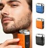 Waterproof Design Mini Electric Shaver Type-C Charging Portable Rotary Razor  Travel Use